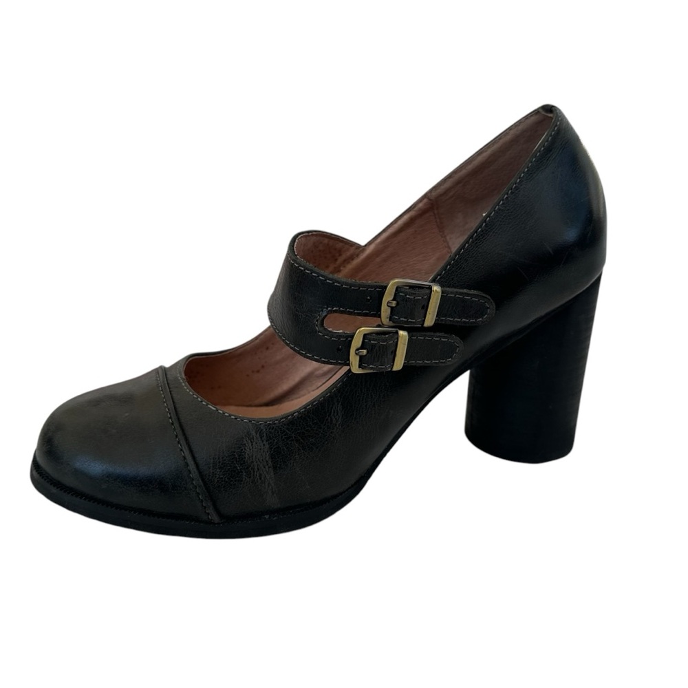 Miz Mooz Isadora Leather heeled Mary Jane’s